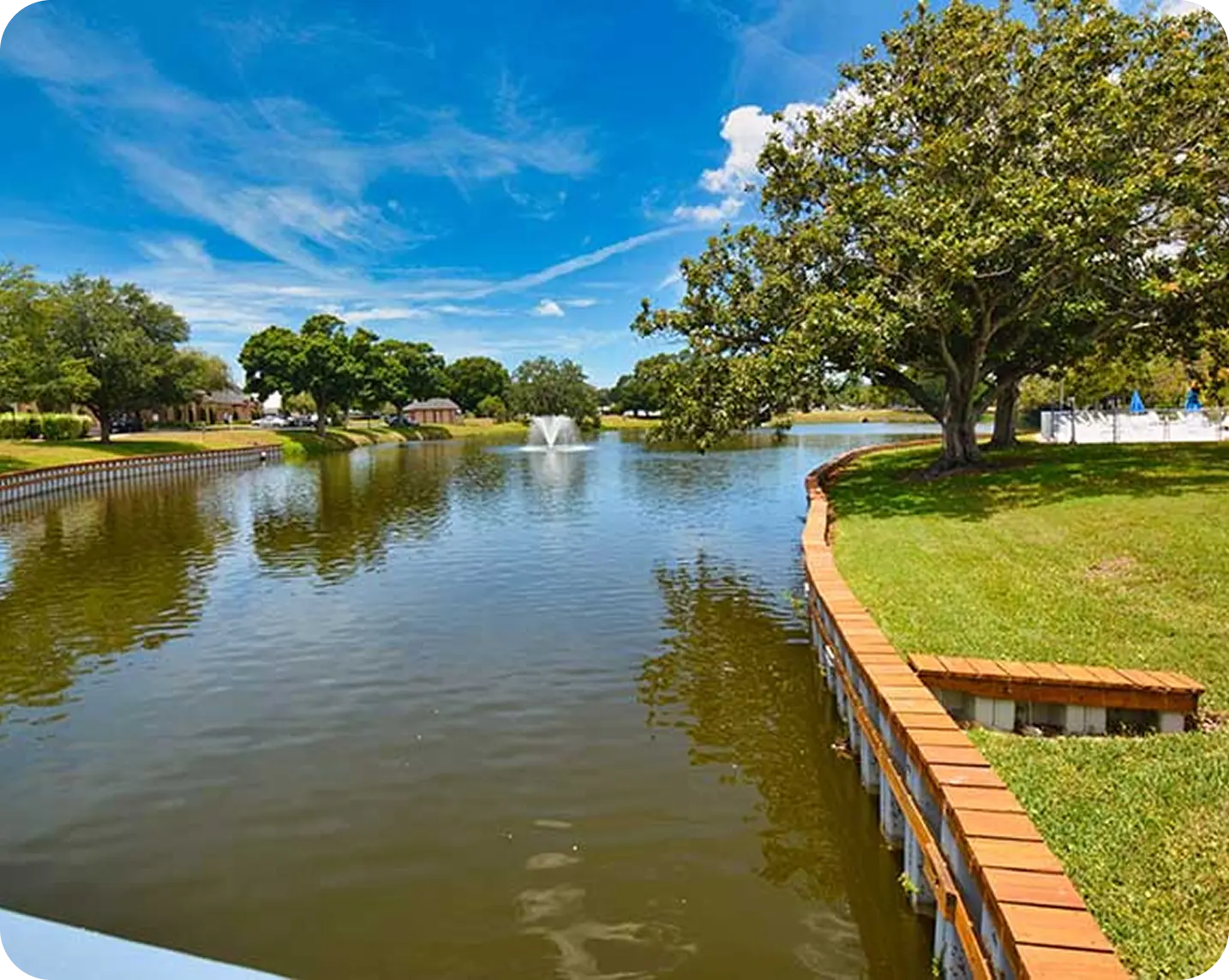 garden near river